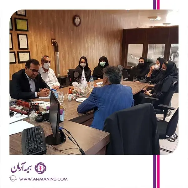 بازدید از شعبه مشهدبیمه آرمان و جلسه هم اندیشی با کارکنان شعبه توسط معاونت بازاریابی و فروش