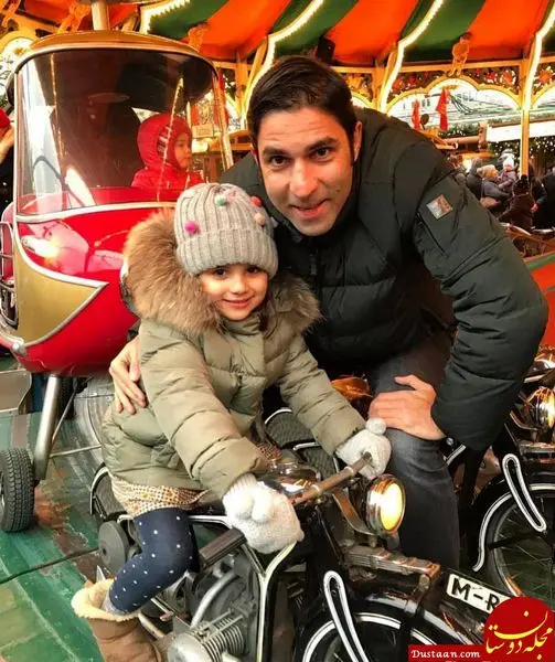 تفریح وحید هاشمیان و دختر زیبایش النا + عکس