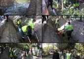 لایروبی و پاکسازی کانال میانی بلوار کشاورز

