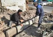 احداث 50 متر مربع پیاده روسازی روزانه در منطقه 17

