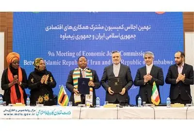 امضای سند یادداشت تفاهم نهمین اجلاس کمیسیون مشترک همکاری‌های اقتصادی ایران و زیمبابوه