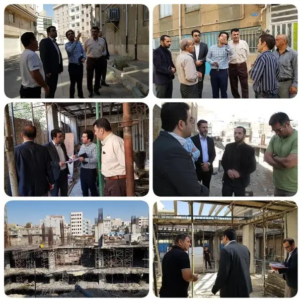 ساختمان های خطرساز و در حال ریزش تخریب می شوند