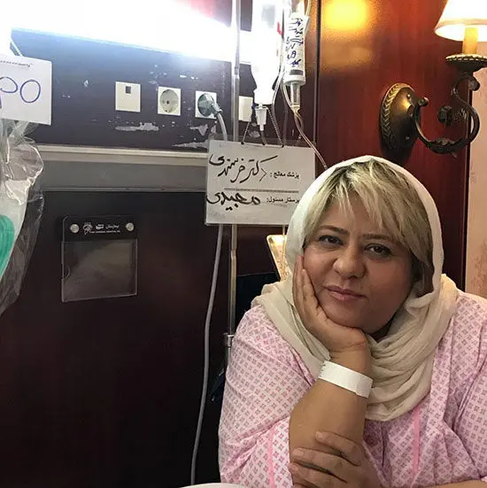 رابعه اسکویی در بیمارستان بستری شد + عکس