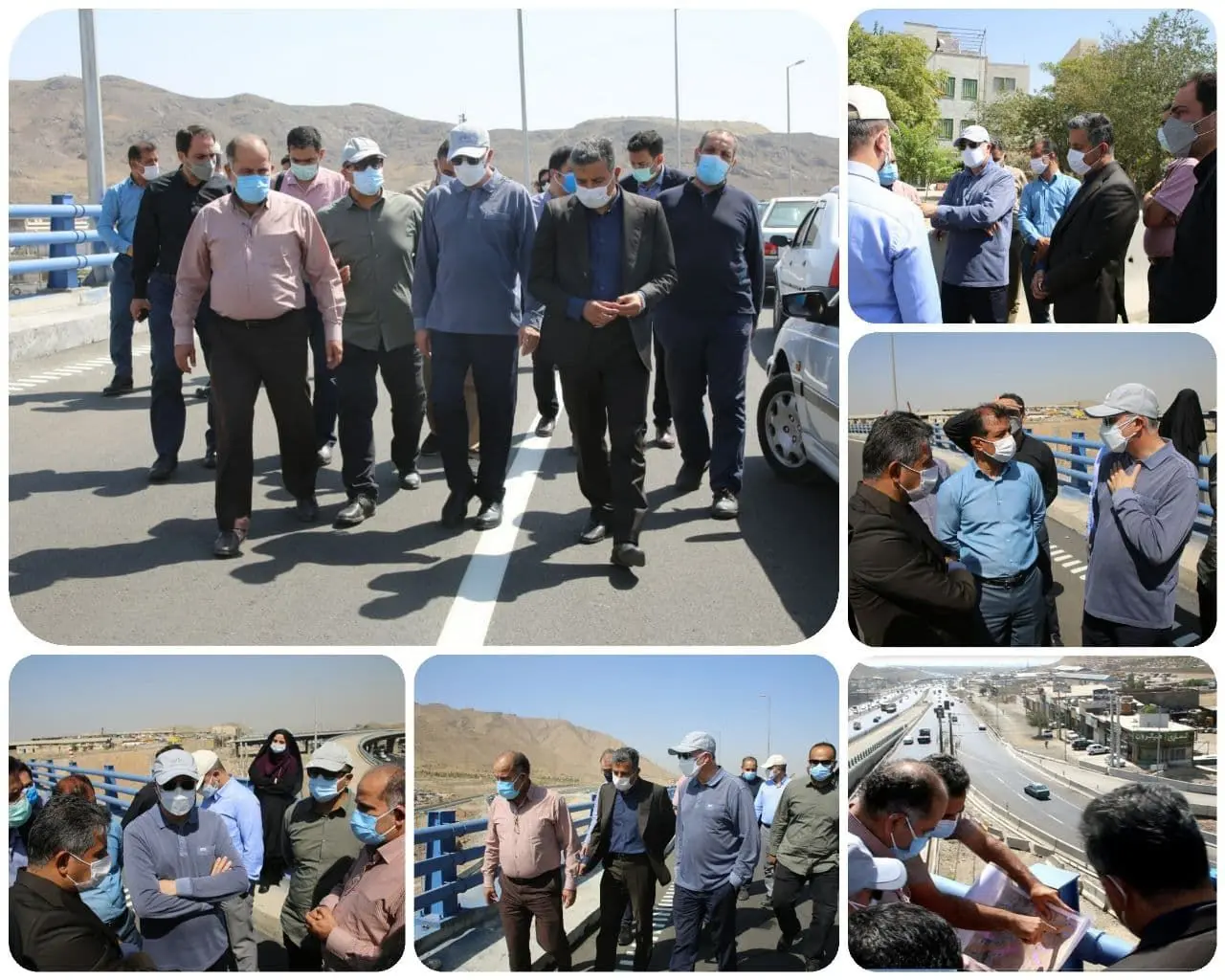  بازدید معاون فنی و عمران شهرداری تهران پل ثامن در منطقه ۱۵