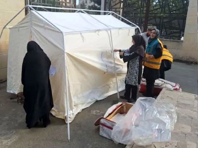 تمرین آمادگی گروه دوامیان منطقه2  با برگزاری مانور امداد ونجات

