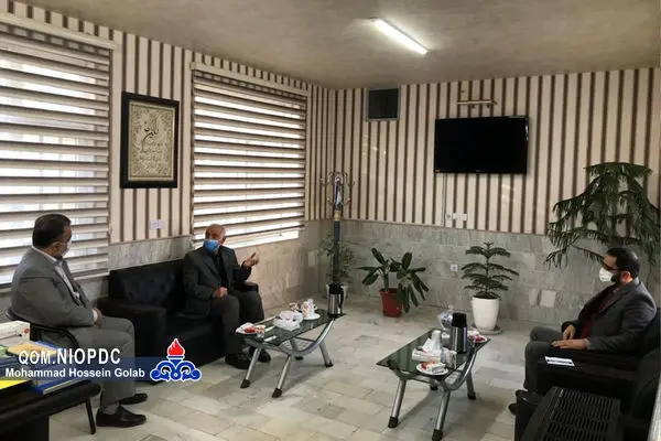 دیدار مدیر شرکت ملی پخش فرآوردههای نفتی منطقه قم با سرپرست فرمانداری شهرستان کهک