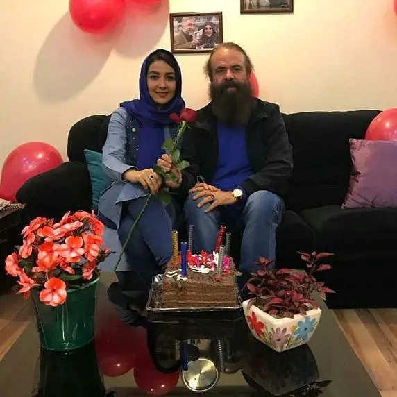 خانم بازیگر در جشن تولد همسرش با تفاوت سنی زیاد+عکس
