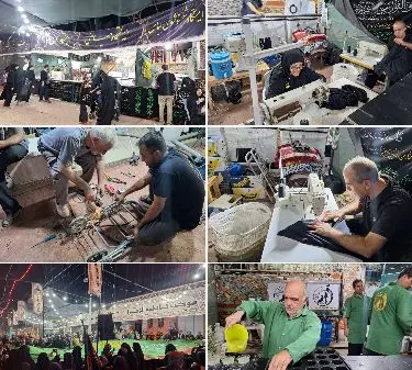 وقتی فن و مهارت به خدمت زائران سید و سالار شهیدان در اربعین می آید 

