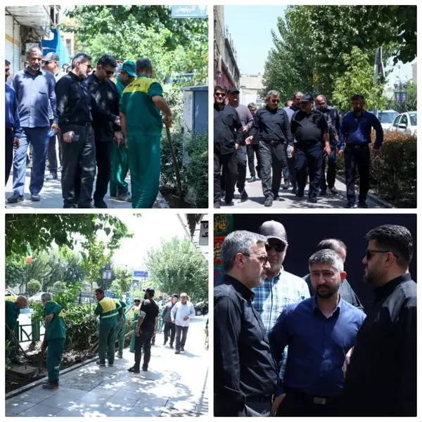 پیمایش مسیر پیاده روی جاماندگان اربعین در منطقه ۱۲

