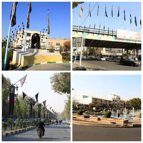 در آستانه شهادت حضرت زهرا(س) منطقه ۱۲ سیاهپوش شد