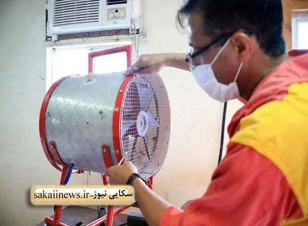 طراحی و ساخت دستگاه تخلیه دود توسط پرسنل آتش نشانی بندر چابهار