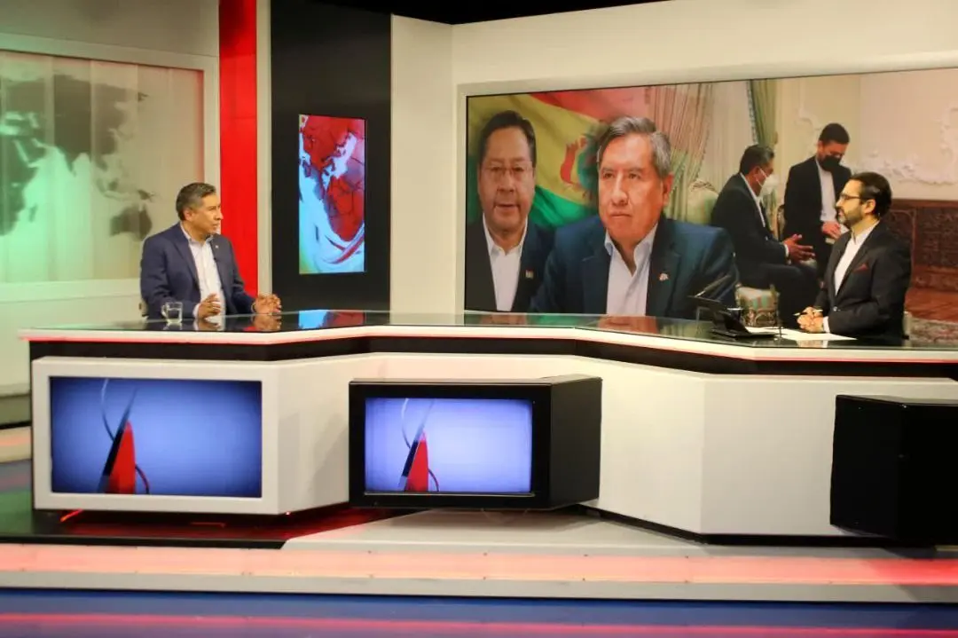 بازدید وزیر امورخارجه بولیوی از شبکه هیسپان تی‌وی

