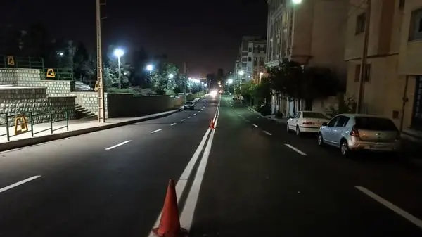 معابر منطقه دو  با اجرای خط کشی محوری کانالیزه شد