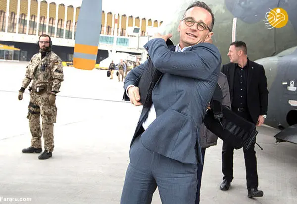 وزیر خارجه آلمان با جلیقه ضدگلوله در عراق + عکس