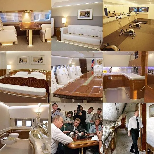 جت اختصاصی رئیس جمهور با توالت طلایی+عکس