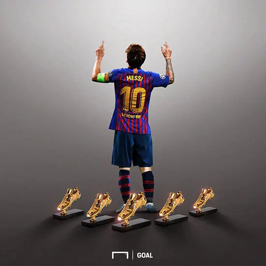 اهدای پنجمین کفش طلای ۲۰۱۸ به مسی+عکس