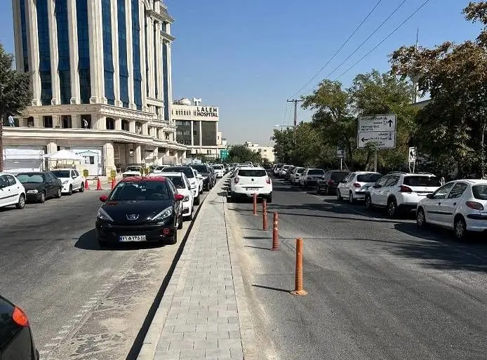 مشکلات  ترافیکی خیابان سیمای ایران مرتفع شد

