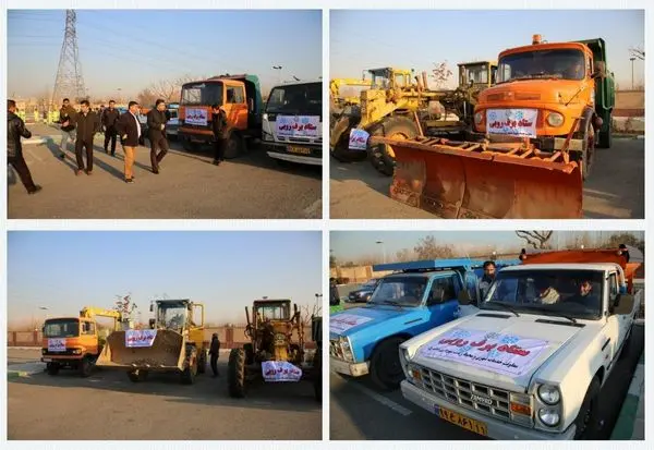 برگزاری دومین مانور ستاد برف روبی منطقه 15 برای شرایط پربارش