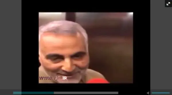 بوسیدن پیشانی خبرنگار توسط سردار سلیمانی + عکس