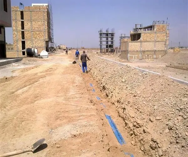 اتصال دو شهرک مسکونی به شبکه آب شهری در قرچک