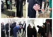 کاشت نهال به یاد ۷ شهید مدافع امنیت

