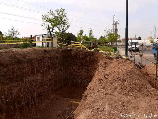 احداث مخزن اضطراری آب و حوضچه رسوب گیر در منطقه 13