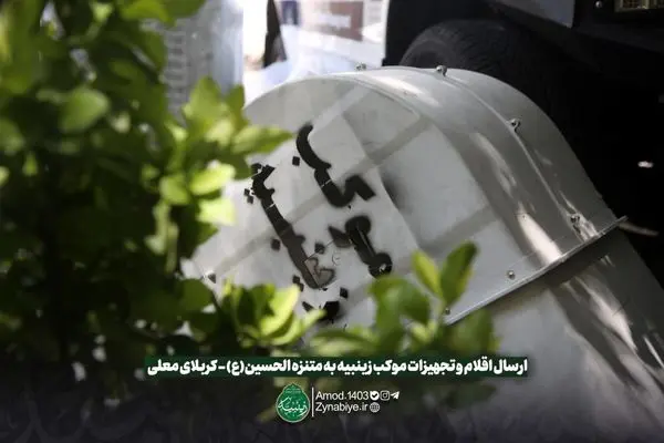 خدمترسانی موکب زینبیه منطقه۸ به بانوان زائر حضرت سیدالشهداء(ع)