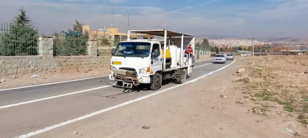 ۲۱ کیلومتر خط کشی محوری در حریم منطقه۱۳