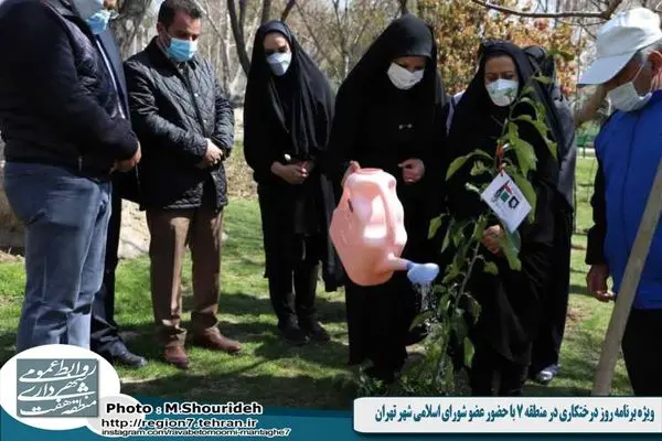 ویژه برنامه روز درختکاری در منطقه 7 با حضور عضو شورای اسلامی شهر تهران