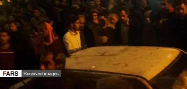 انفجار یک خودرو در کرمانشاه با مواد منفجره دست‌ساز +عکس