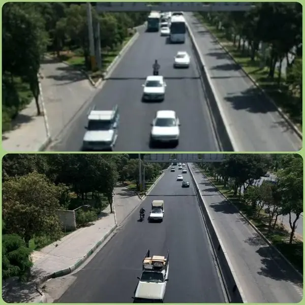 بهسازی ۱۸ هزار مترمربع از آسفالت بزرگراه بعثت