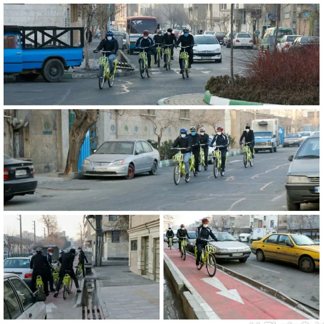 پیمایش محلات ناحیه ۲ با دوچرخه توسط مدیران شهری منطقه۹

