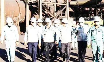 خداقوت مدیرعامل فولاد مبارکه به مجریان تعمیرات برنامهریزیشدۀ سالانۀ واحد گندلهسازی