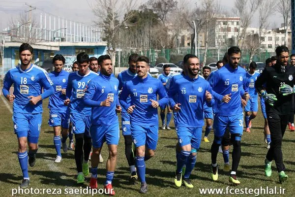 گزارش تصویری تمرین استقلال