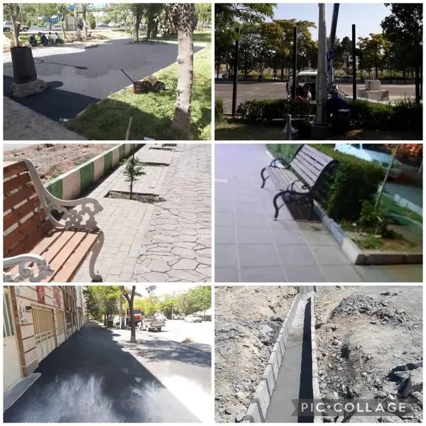 ترمیم و بهسازی حدود ۴۰ هزار مترمربع پیاده رو در منطقه دو اراک