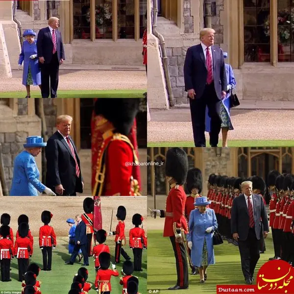 وقتی ترامپ، کفر ملکه الیزابت را درمی آورد! +عکس