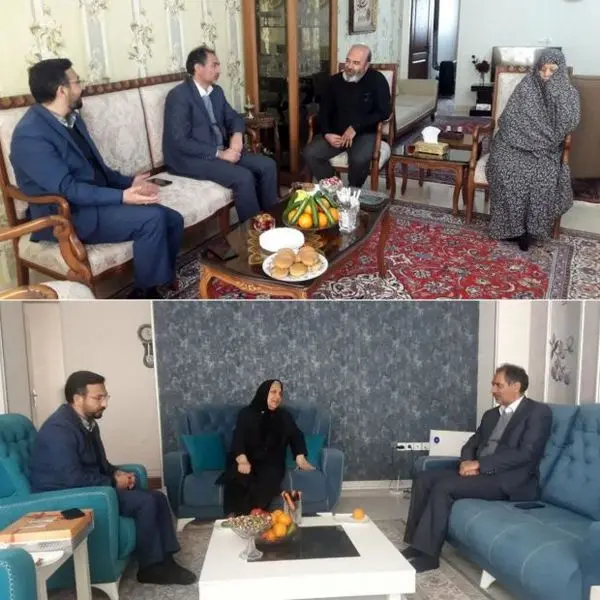 دیدارمدیر منطقه مرکزی با خانواده های شهدای مخابرات

