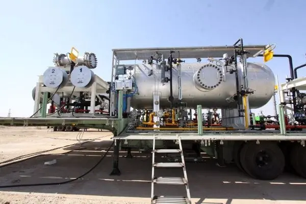 فرآورش ۲۲۵ هزار بشکه نفت در مناطق نفتخیز جنوب با استفاده از واحدهای فرآورشی سیار