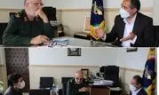 دیدار مدیر مخابرات منطقه مرکزی با فرمانده سپاه روح الله استان مرکزی