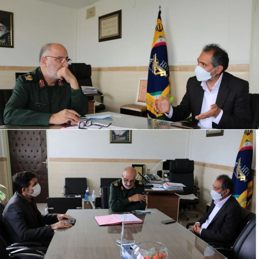 دیدار مدیر مخابرات منطقه مرکزی با فرمانده سپاه روح الله استان مرکزی