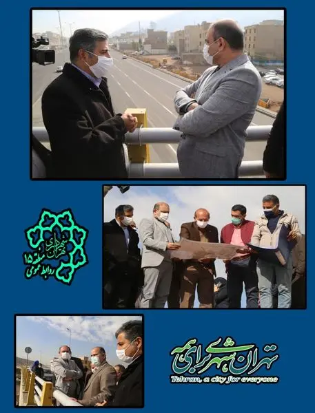 بازدید رئیس کمیسیون عمران و حمل و نقل شورای اسلامی شهر تهران از پروژه ی بزرگراه نجفی رستگار