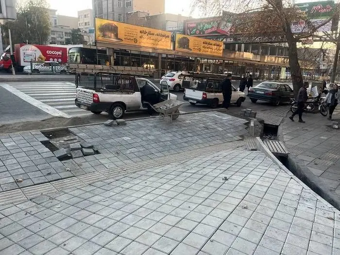 بهبود ترافیک و ایمنی میدان توحید با اجرای اصلاح هندسی