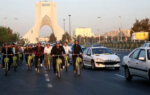 دوچرخه سواری مدیران شهری و سازمان ها در منطقه9