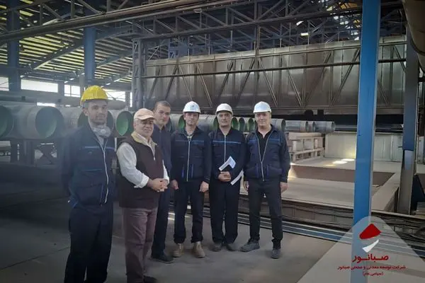 بازدید مدیرعامل صبانور از خط تولید لولههای پروژه انتقال آب تصفیهخانه بیجار