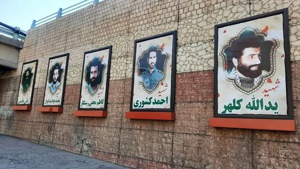 بزرگراه یادگار امام (ره) مزین به تمثال شهدا شد


