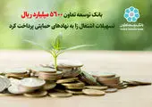 بانک توسعه تعاون 5600 میلیارد ریال تسهیلات به مددجویان نهاد های حمایتی پرداخت کرد

