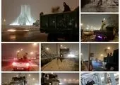  هم زمان با آغاز بارش برف معابر و شریان های اصلی #منطقه۹ شن پاشی و نمک پاشی شد

