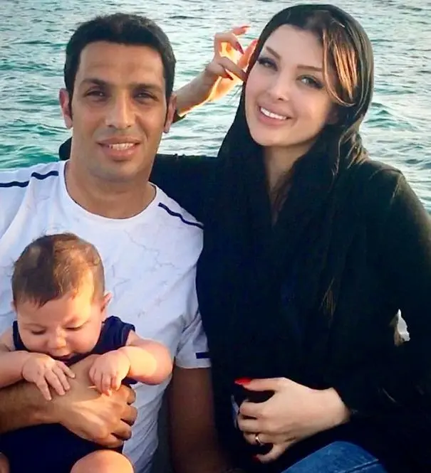 دریانوردی فوتبالیست ایرانی و همسرش! +عکس