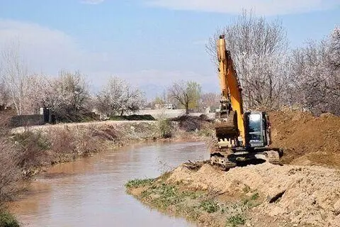 74 کیلومتر از رودخانه‌های استان همدان لایروبی شد

