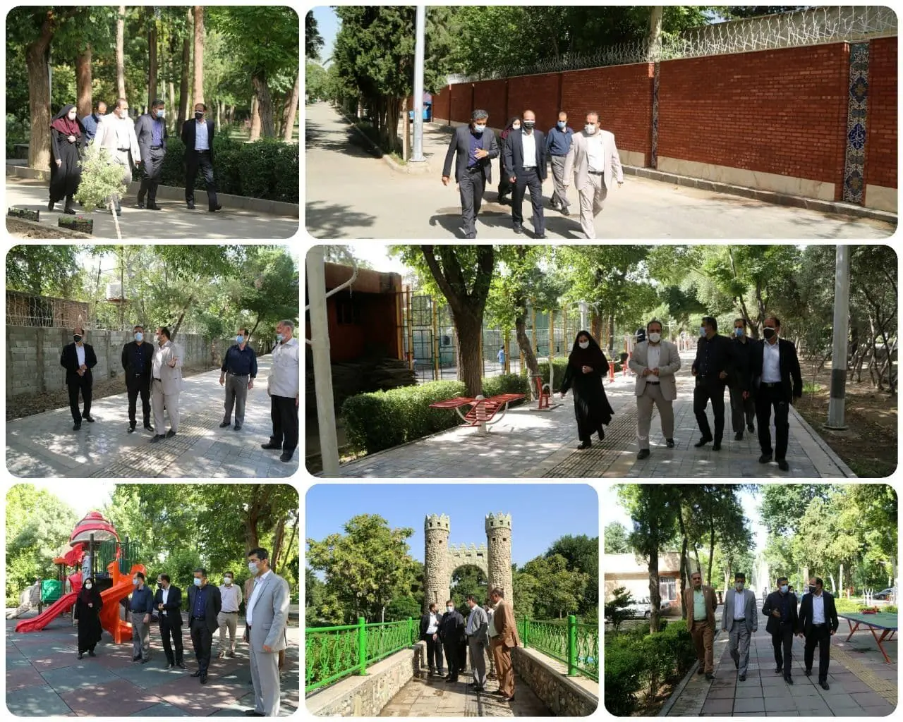  بازدید شهردار منطقه ۱۵ از نگهداشت بوستان های منطقه

